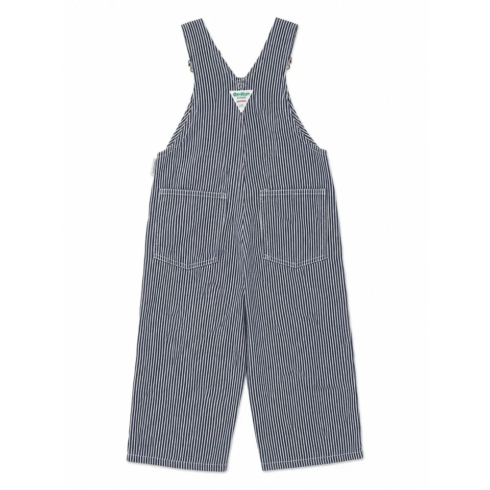 Vintage Osh Kosh RR Vestbak Overalls Bibs Childrens Union Hickory Stripe Conrail